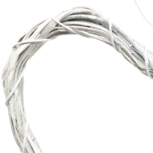 tételeket Szív akasztani fehér 10cm 12db