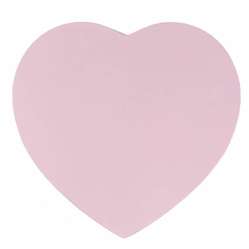 Floristik24 Virágdoboz szív rózsaszín Ø18/20cm 2 db-os készlet