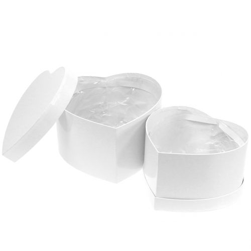 Floristik24 Szív alakú virágláda 18/20cm 2db