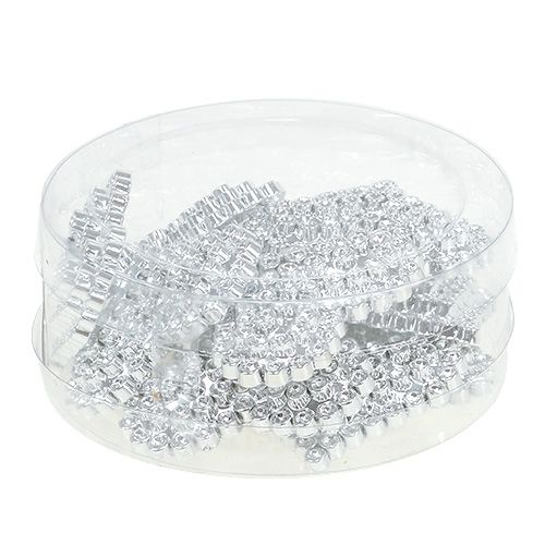 Floristik24 Szívek ezüst tapadó ponttal 5,5cm 12db