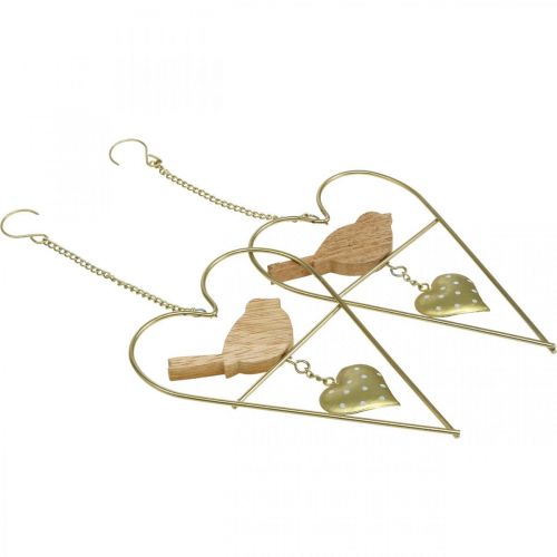 tételeket Díszszívek akasztható fémhez madárfával 12×18cm 2 db