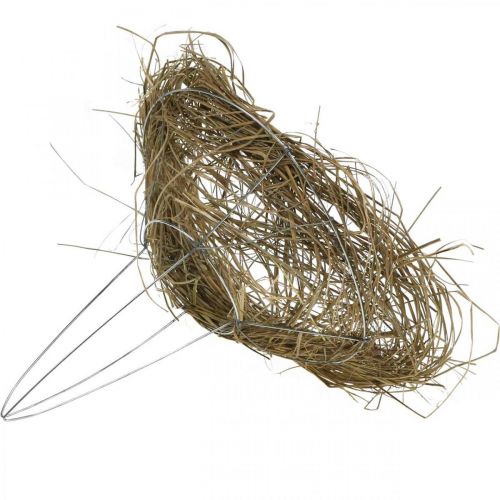 Floristik24 Mandzsetta virágcsokor natúr széna virág mandzsetta Ø15cm 8 db