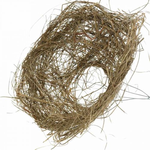 Floristik24 Mandzsetta csokor natúr széna mandzsetta Ø20cm 6db