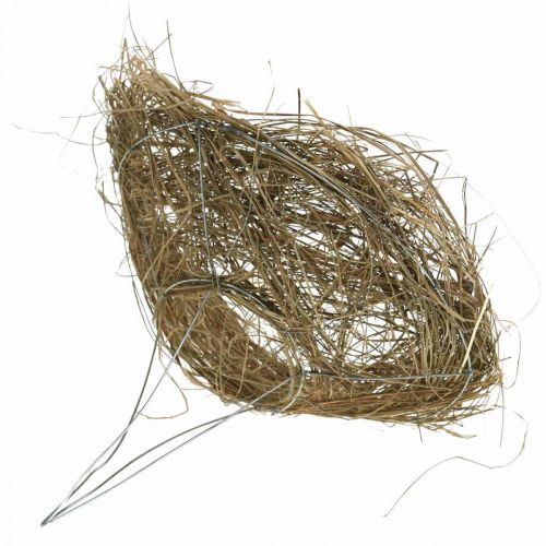 Floristik24 Mandzsetta csokor natúr széna mandzsetta Ø20cm 6db