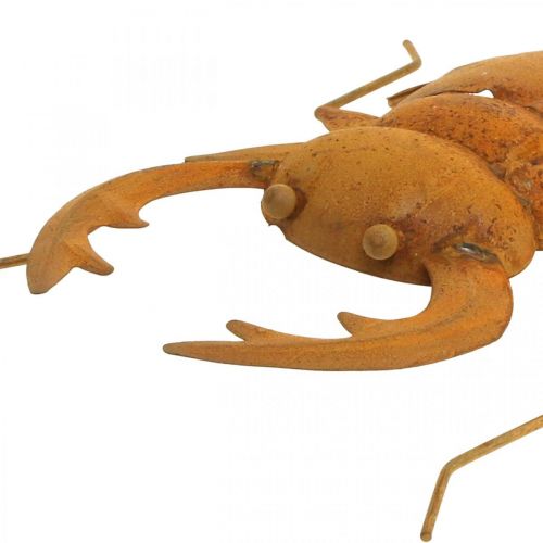 Floristik24 Szarvasbogár, kerti figura, fém dekoráció patinából L25cm