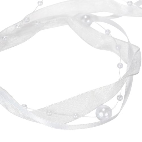 tételeket Esküvői szalag fehér 20mm 5m