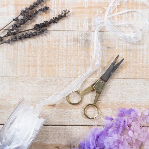 tételeket Esküvői szalag fehér 20mm 5m