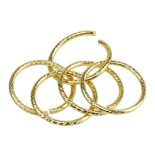Floristik24 Jegygyűrű arany Ø3cm 25db