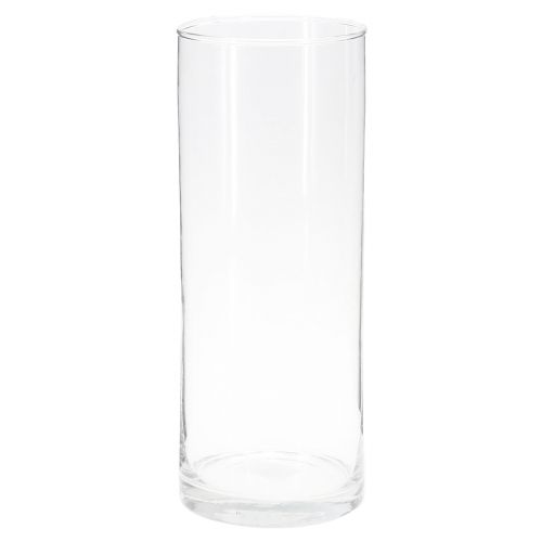 Floristik24 Magas üvegváza üveghengeres virágváza átlátszó Ø12cm H30cm