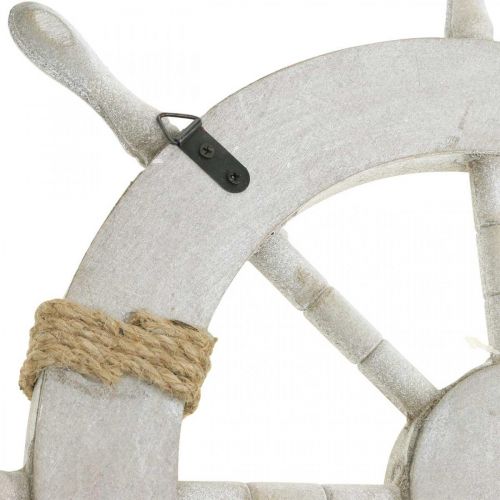 Floristik24 Fa kormánykerék, tengeri díszítéssel, tengeri Ø34,5cm