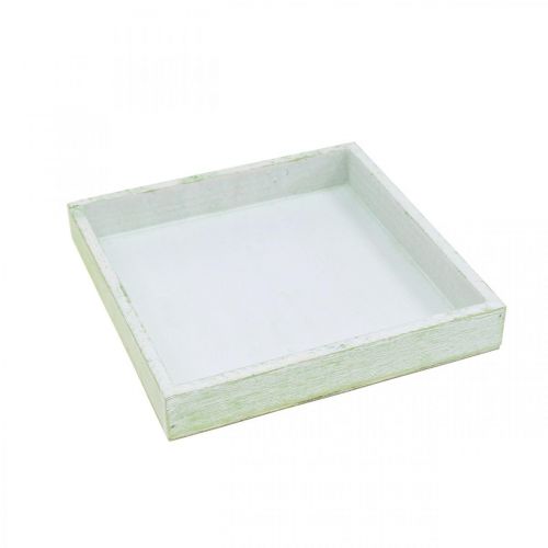 Fa alátét, asztaldísz, ültetőtálca 19×19cm