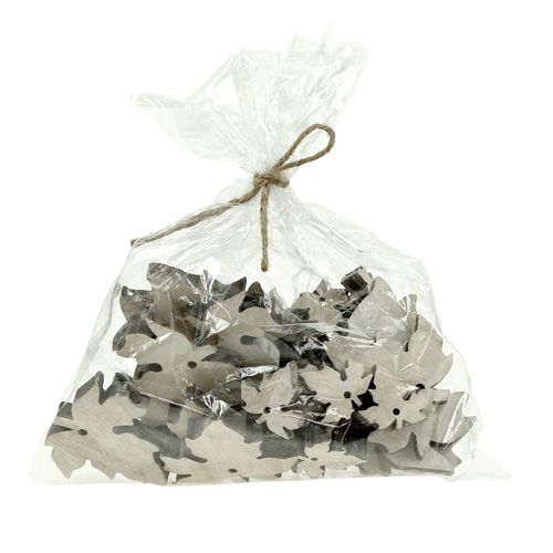 Floristik24 Fa juharlevél mix fehér mosott 30db