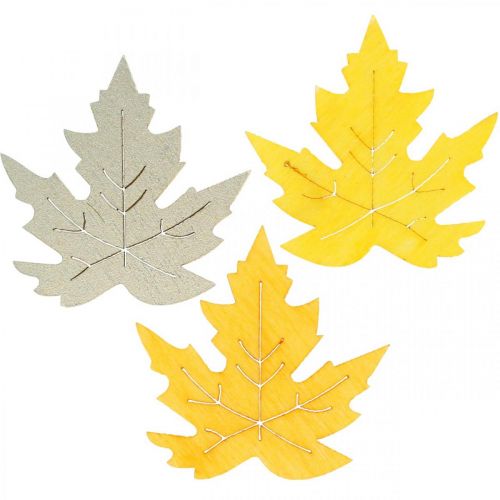 Floristik24 Szórványdísz őszi, juharlevél, őszi levelek arany, narancs, sárga 4cm 72db