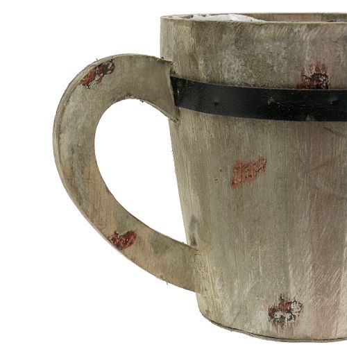 Floristik24 Fa csésze ültetésre Ø14cm H14,5cm