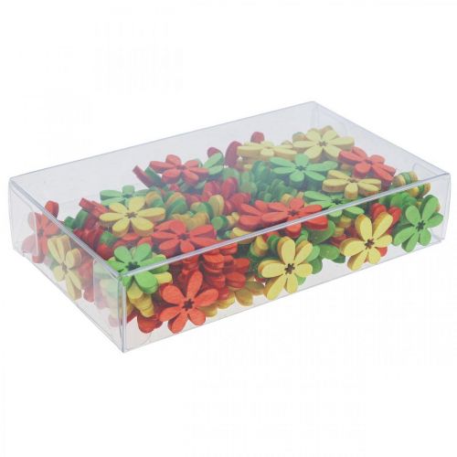 tételeket Fa virágok szétszórt dekoráció virágok fa narancs/sárga/zöld Ø2cm 144p