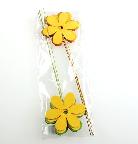 Floristik24 Favirág dróton 8cm 3 színű szamár. 12 db