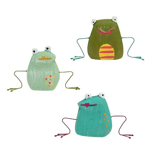 Floristik24 Fa béka 9,5cm zöld 6db