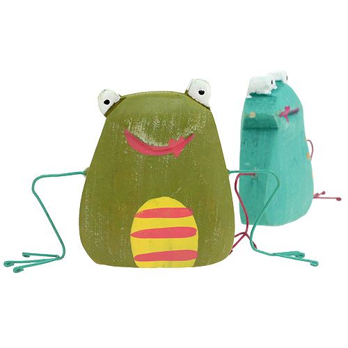 Floristik24 Fa béka 9,5cm zöld 6db