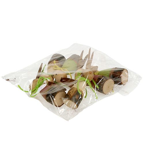 Floristik24 Fa nyuszi válogatott 8cm 6db