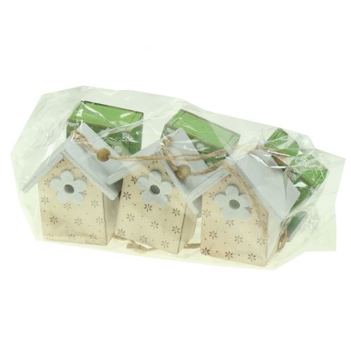 Floristik24 Deco madárház akasztható 8cm 6db