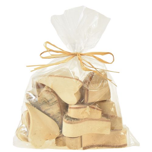 tételeket Fa szívek szóró szív nyírfa szívek natúr 6×4cm 16 db