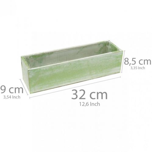 Floristik24 Ültető, tavaszi dekoráció, fadoboz, gyógynövényes doboz L32cm