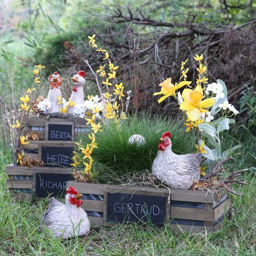 tételeket Fadoboz deszkadoboz növényes dobozzal 40/35/30/25cm 4 db-os készlet