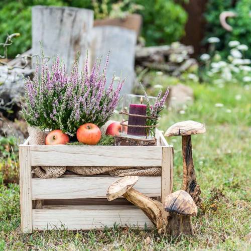 Floristik24 Fadoboz natúr barna 43,5cm / 37,7cm / 31,8cm 3 db-os készlet