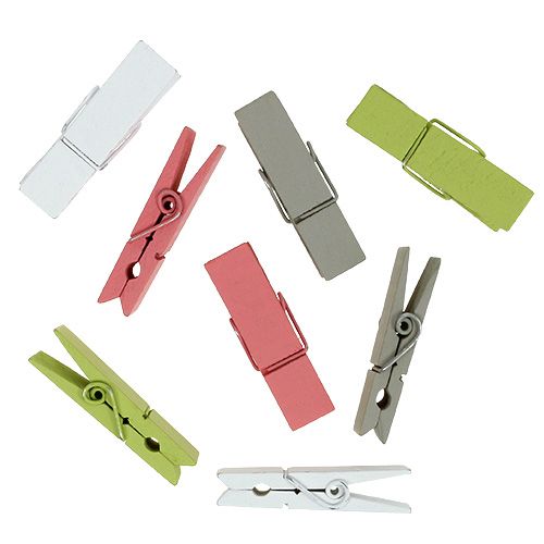 Floristik24 Fa klipsz színes 7,2cm 48 db