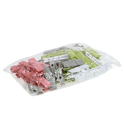 Floristik24 Fa klipsz színes 7,2cm 48 db