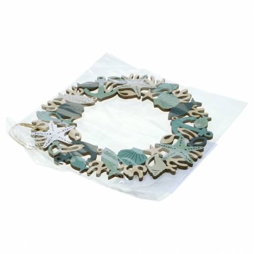 Floristik24 Tengeri fa koszorú függeszthető 21cm