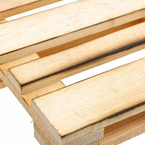 Floristik24 Mini fa raklap dísztálca lángos 30 × 20 × 3 cm