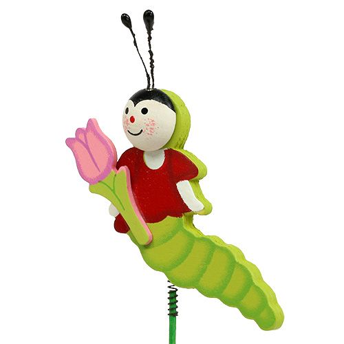 Floristik24 Fa hernyó pálcán 8cm szamár. 24 óra