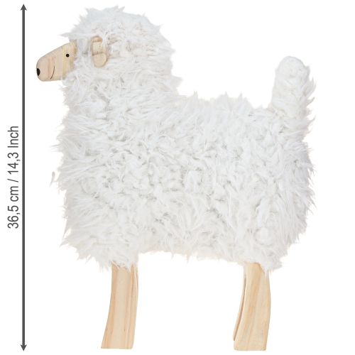 tételeket Fa bárány húsvéti dekoráció bárány fehér natúr 30x4,5x36,5cm