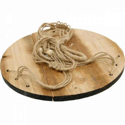 tételeket Növényhinta, virágtálca kötélen, függő kosár makraméval Ø34cm L84cm