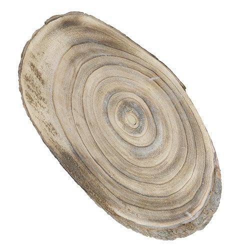 Floristik24 Ovális fakorong 30cm - 40cm égett