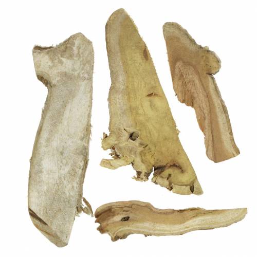 Floristik24 Deco fa tárcsák natúr 1kg