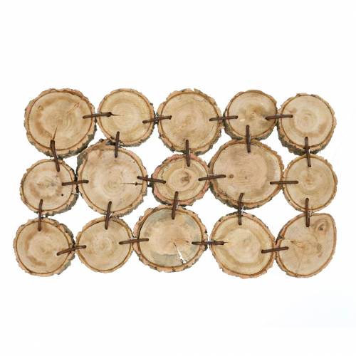 Floristik24 Faszeletekből készült dekoratív tálca, natúr 37 × 22,5cm