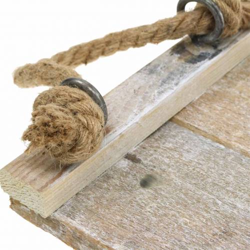 Floristik24 Fa tálca kötélfogantyúkkal 35cm x 20cm H15cm