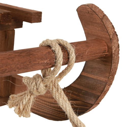 Floristik24 Fa szán dekoráció téli dekoráció fa barna színben 49,5cm