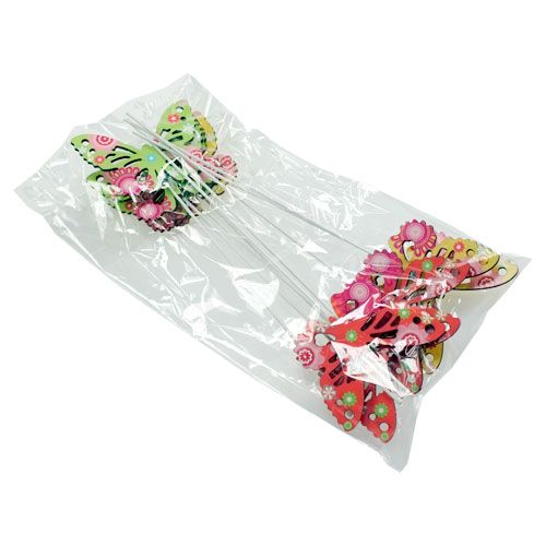 Floristik24 Fa pillangók a boton, válogatott színekben. 9 cm