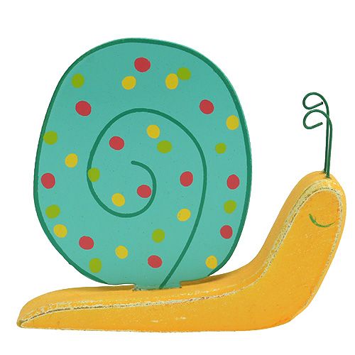 Floristik24 Fa csiga 10,5 x 9cm színes 6db