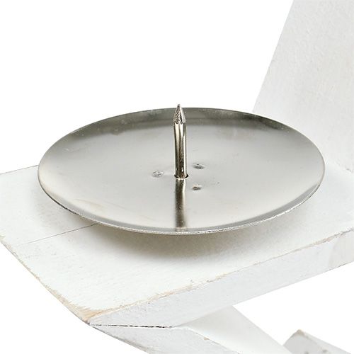 Floristik24 Fa csillag 2x fehér gyertyatartóval