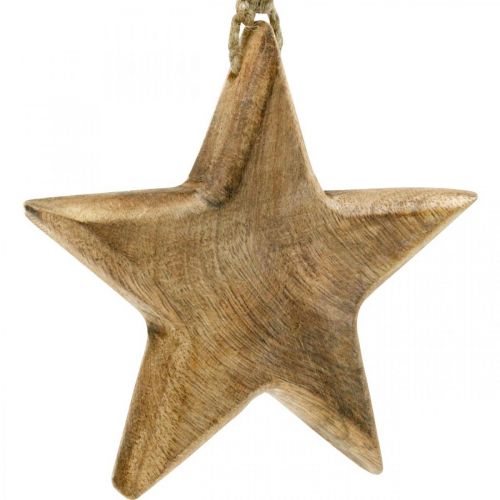tételeket Dekoratív csillag, fa medálok, karácsonyi díszek 14cm × 14cm