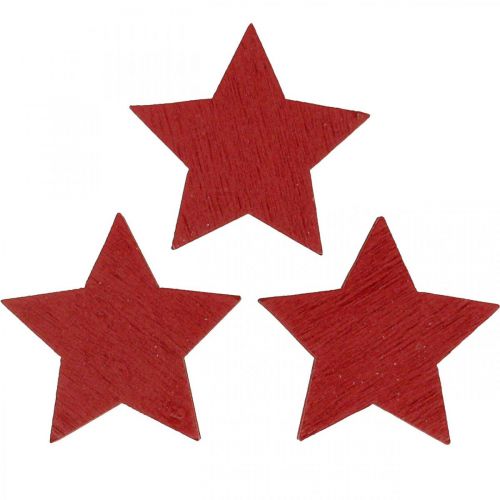 Fa csillagok piros permetező karácsonyi csillagok 3cm 72db