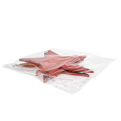 tételeket Fa csillagok akasztáshoz 30cm piros 3 db