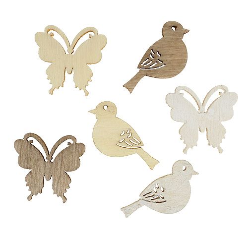 Floristik24 Fa alom dekoráció fajta. 2cm natúr 144db