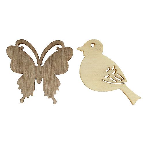 Floristik24 Fa alom dekoráció fajta. 2cm natúr 144db