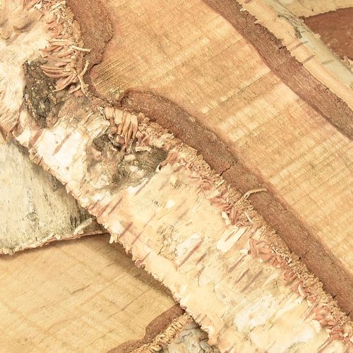 Floristik24 Fa tálca fakéreg nyírfa díszítéssel 25×10×2cm 4 darab