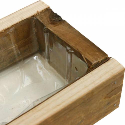 Floristik24 Ültető, virágtálca, fa dekoráció az ültetéshez, fa tálca 25cm